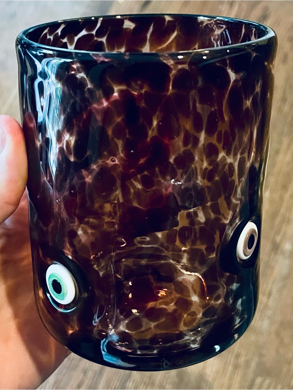 NWT ANTHROPOLOGIE THE MYSTIC EYES ICON JUICE GLASS Eyeball